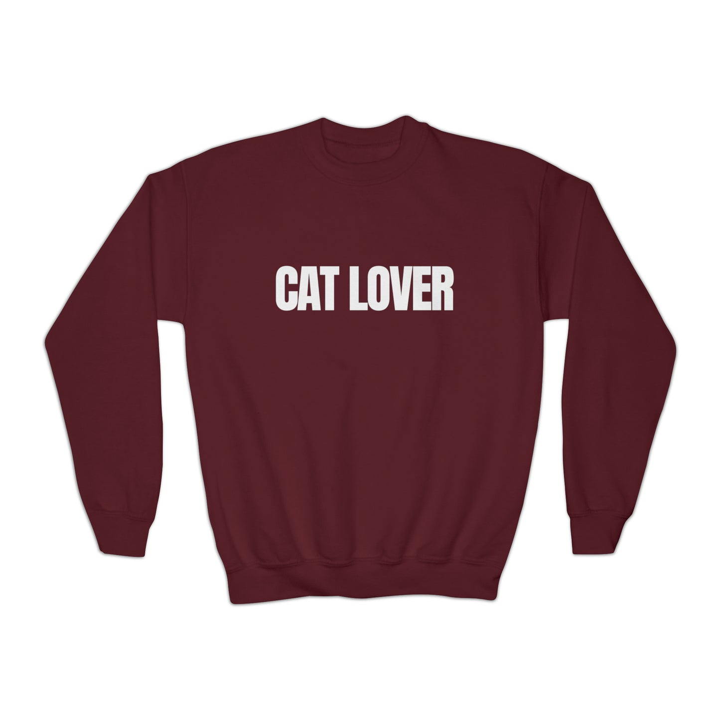 CAT LOVER Youth Crewneck Sweatshirt